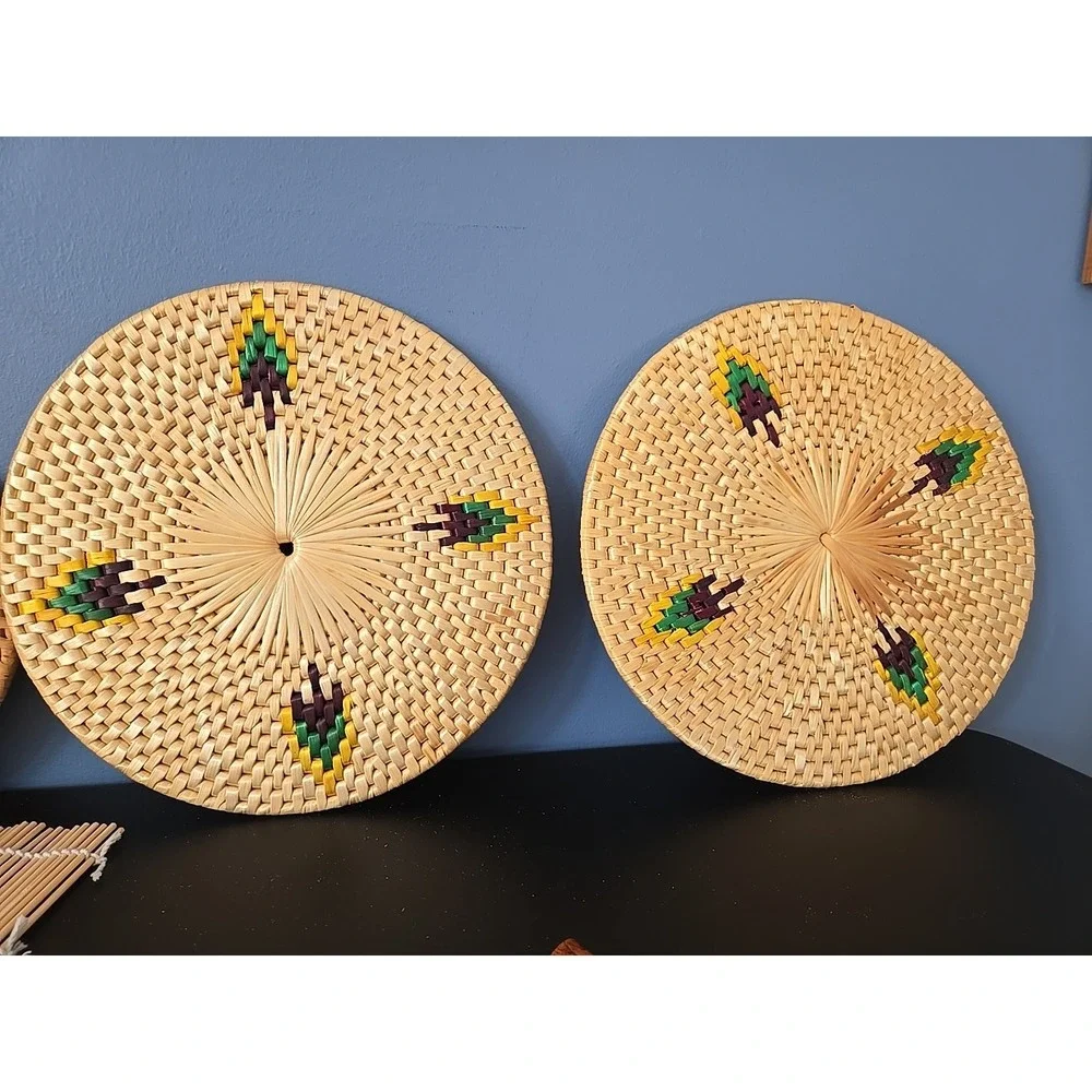 Tea Ceremony Mat Placemat Bamboo Matcha Spoon Sushi mat Strainer Trivet Boho Lot